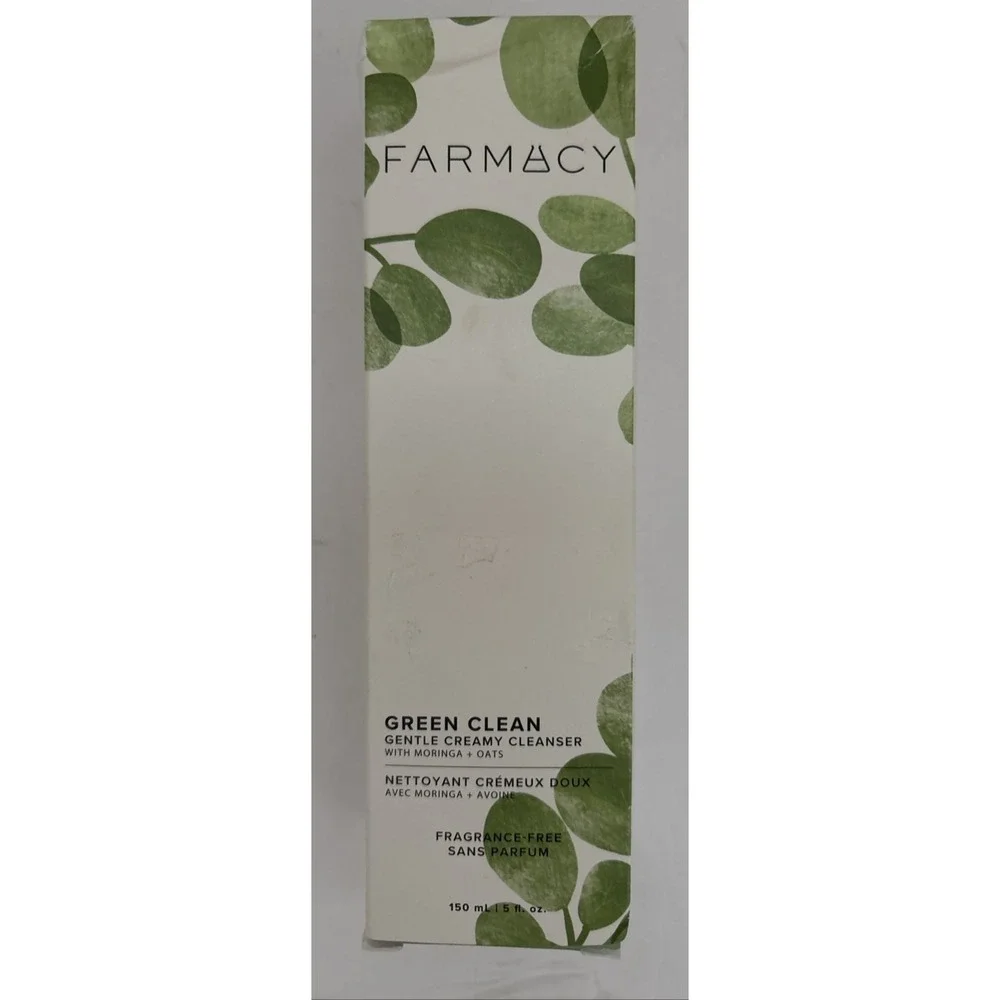 Farmacy Green Clean Gentle Creamy Cleanser With Moringa and Oats 5 Oz New